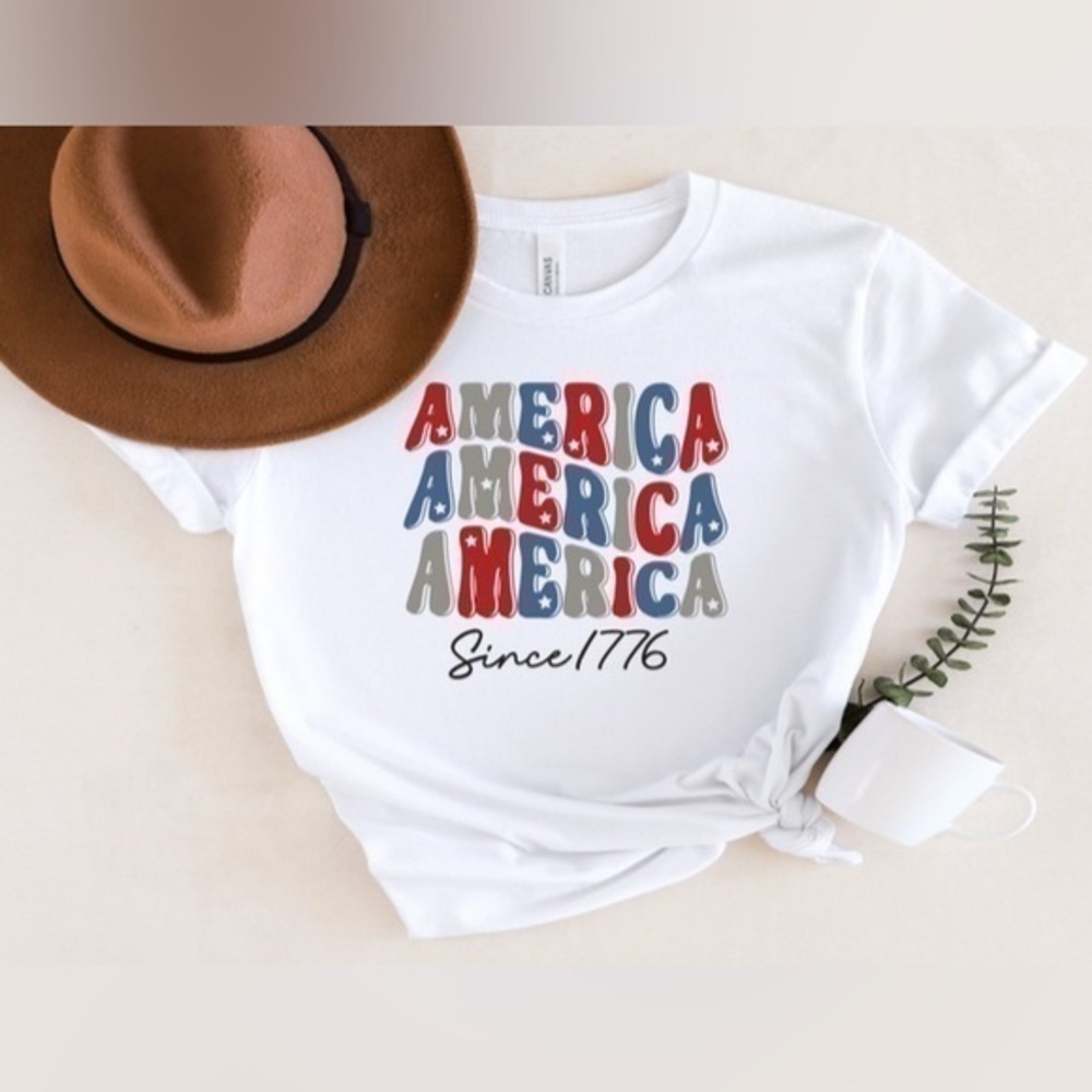 America x3 Tee